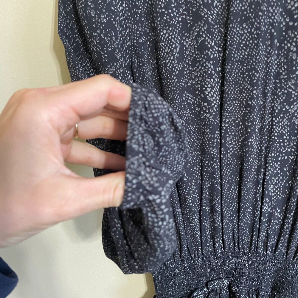 Rails Inez Slate Python Grey Snake Print Smocked … - image 3